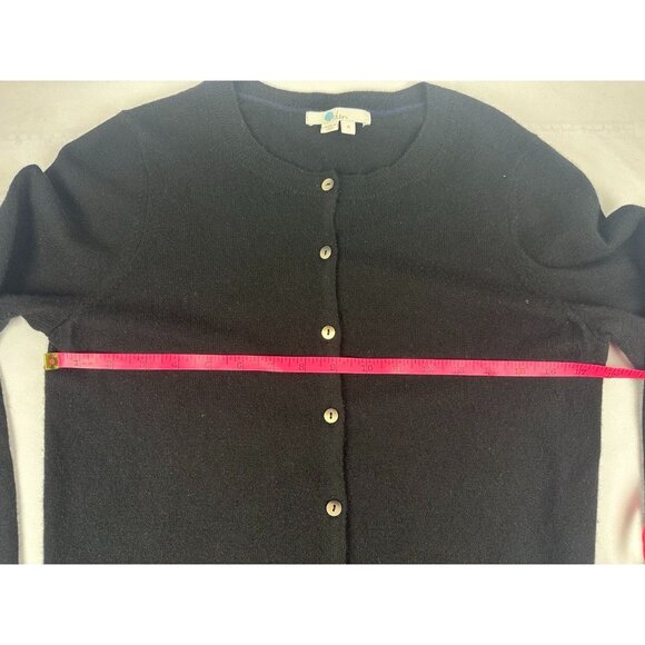 Boden M Black Cashmere Cardigan Sweater Crew Neck Preppy Office Career - Picture 4 of 5